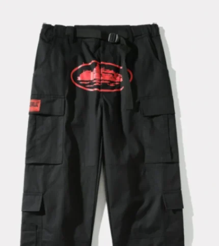 Corteiz Purp Guerillaz Cargos Black/Red