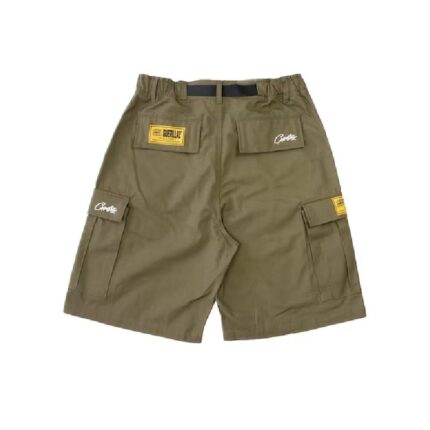 Corteiz Alcatraz Cargo Shorts Khaki Green – Built for Everyday Style
