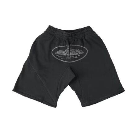 Corteiz Alcatraz Shorts Triple Black – All Black Everything