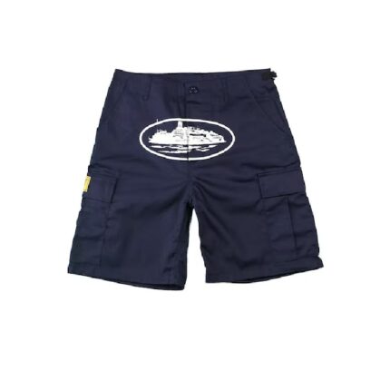 Corteiz Guerillaz Shorts Navy – Premium Streetwear Shorts