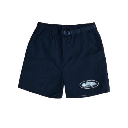 Corteiz Nylon Litework Shorts Black – Lightweight Street Essential